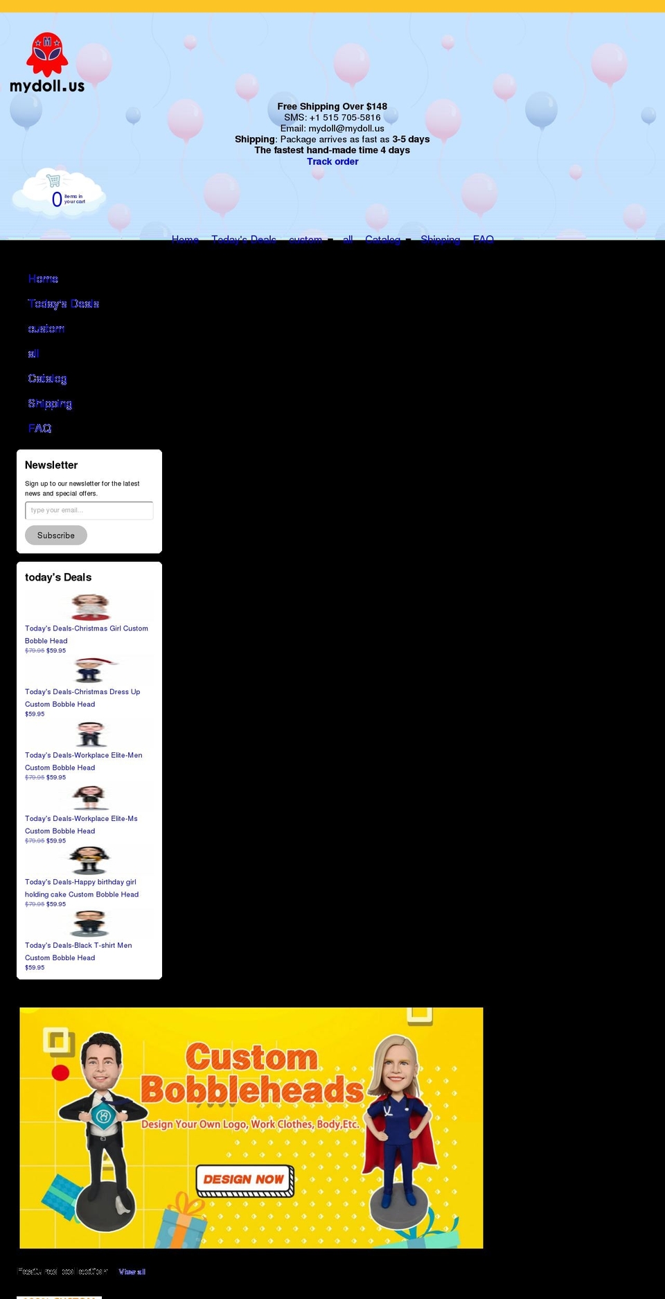 mydoll.us shopify website screenshot