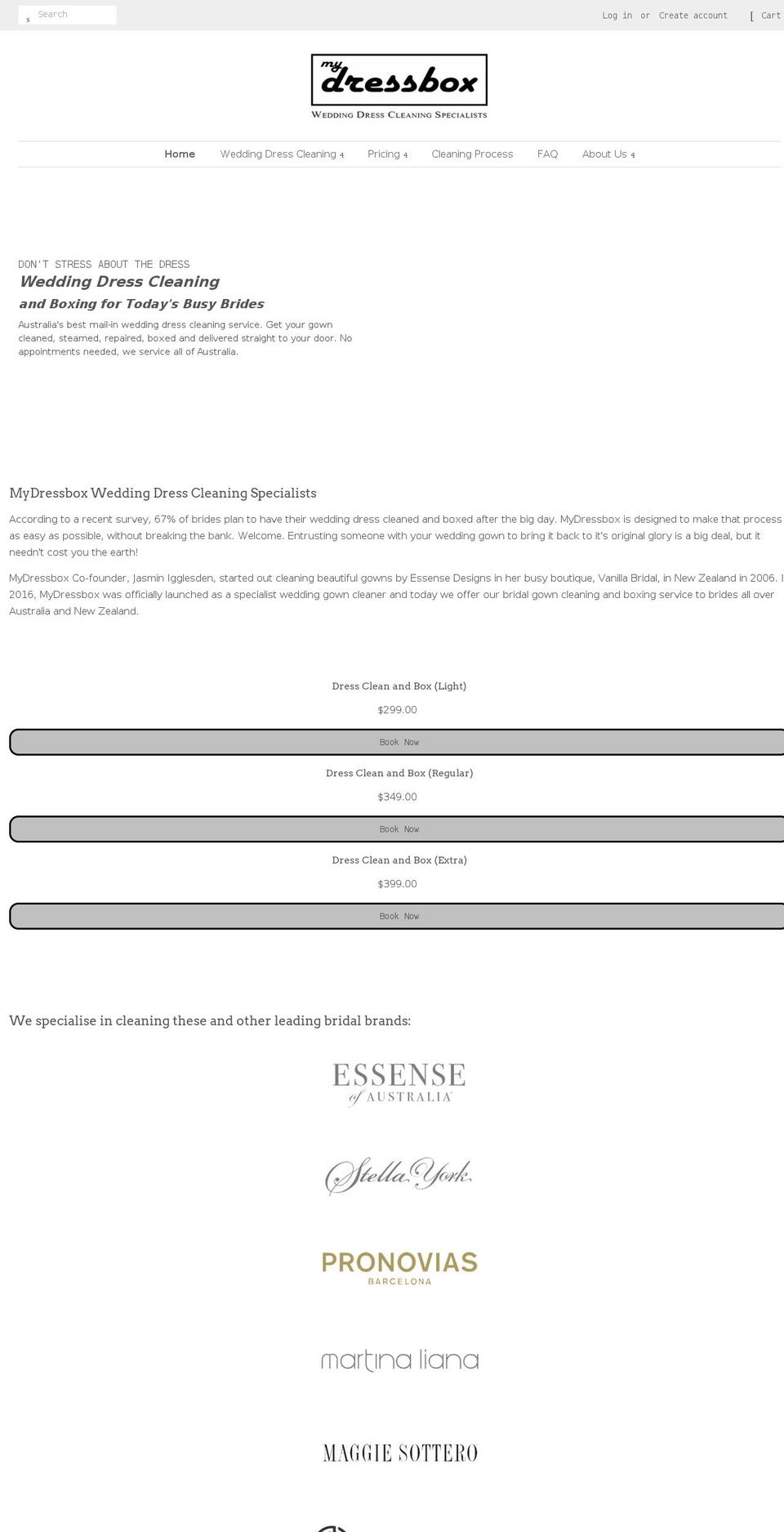 mydressbox.com.au shopify website screenshot