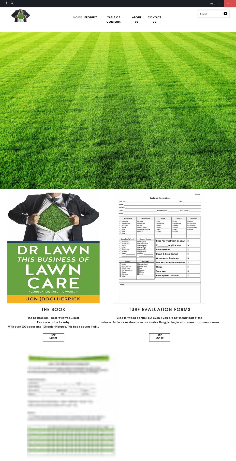mydrlawn.com shopify website screenshot
