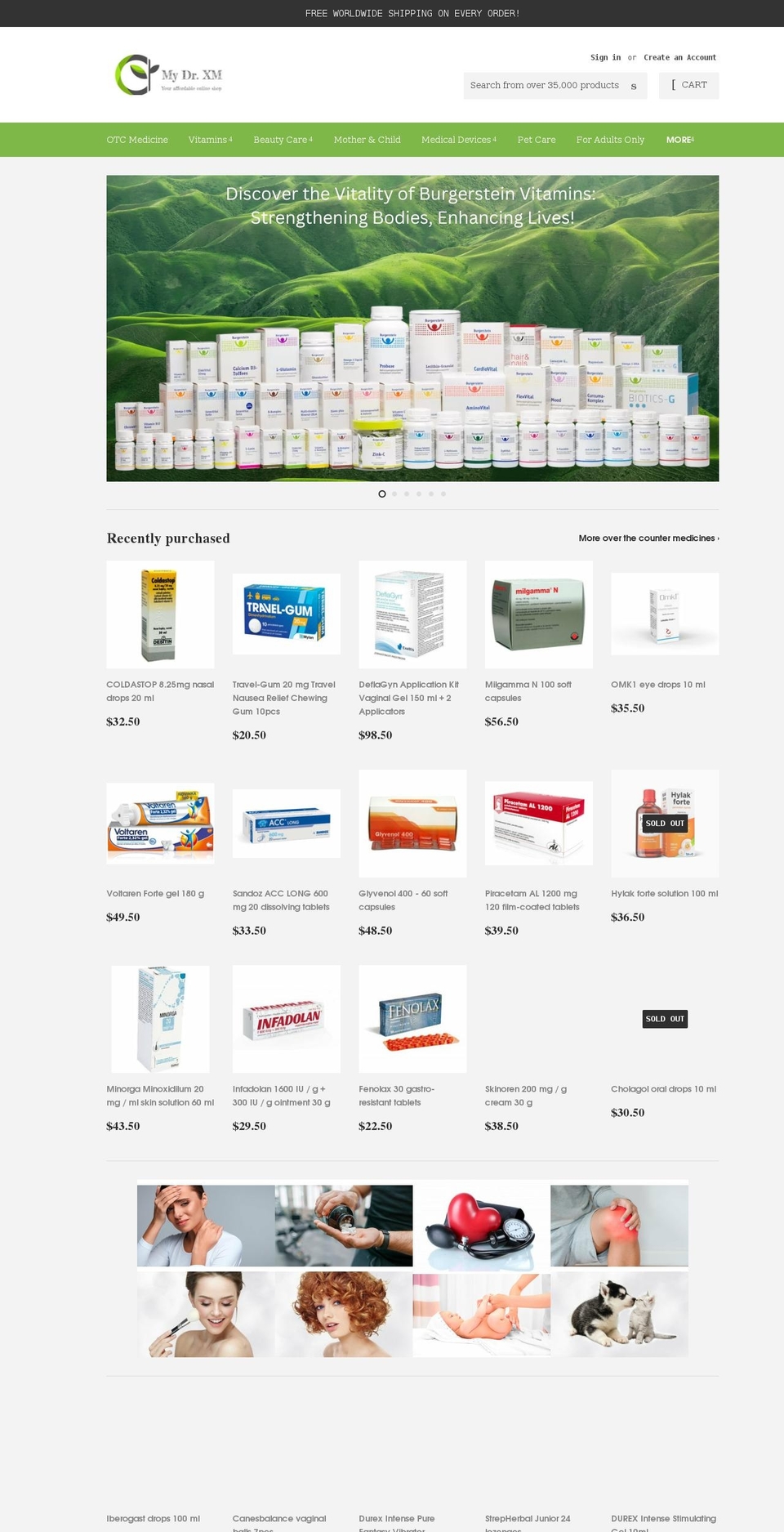 mydrxm.com shopify website screenshot