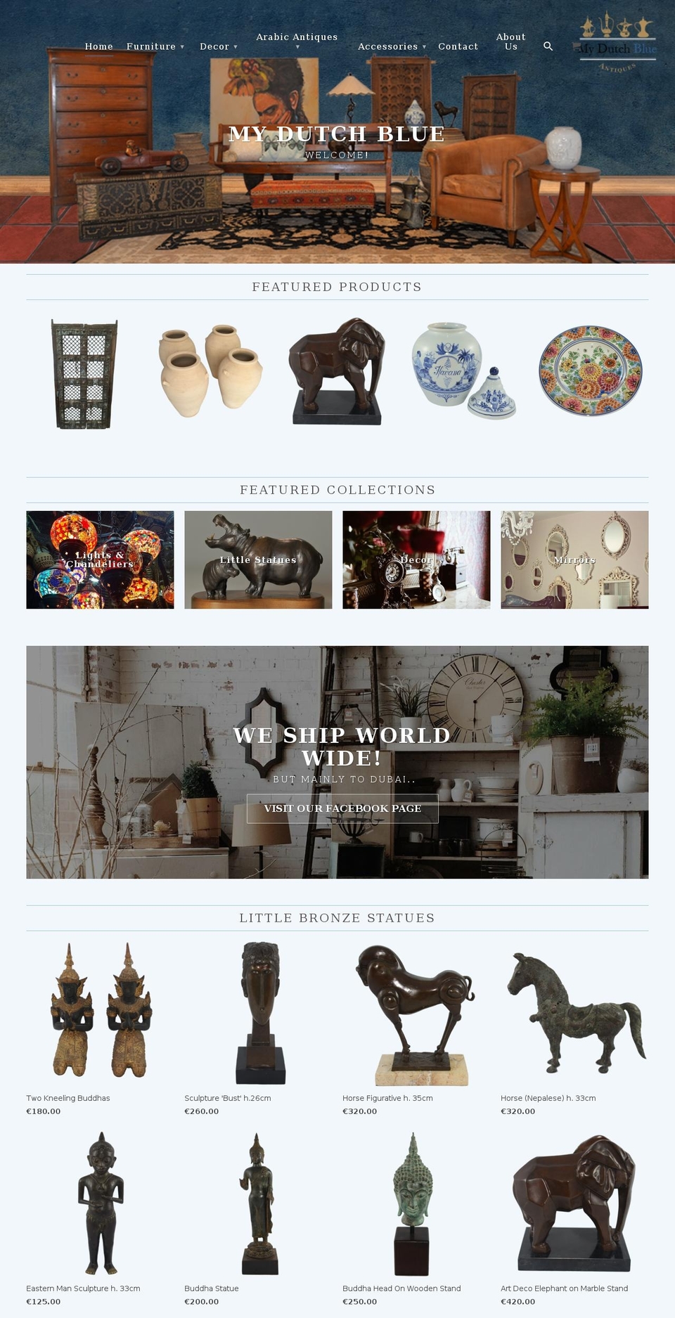 mydutchblue.com — Shopify storefront screenshot