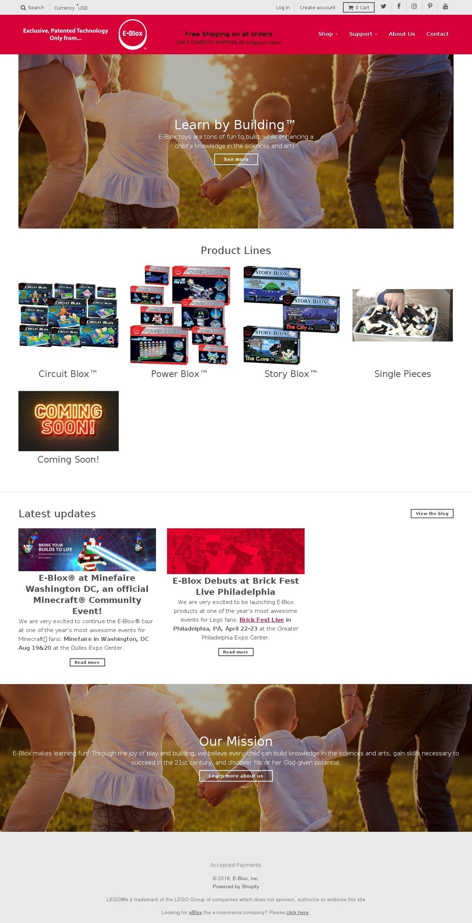 myeblox.net shopify website screenshot