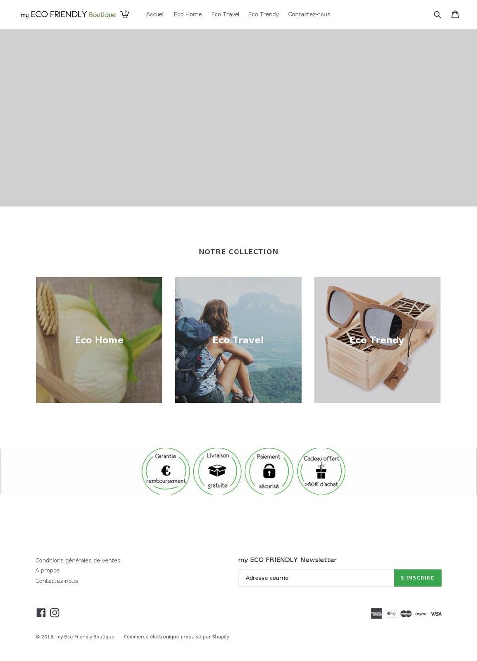 myecofriendlyboutique.com — Shopify storefront screenshot