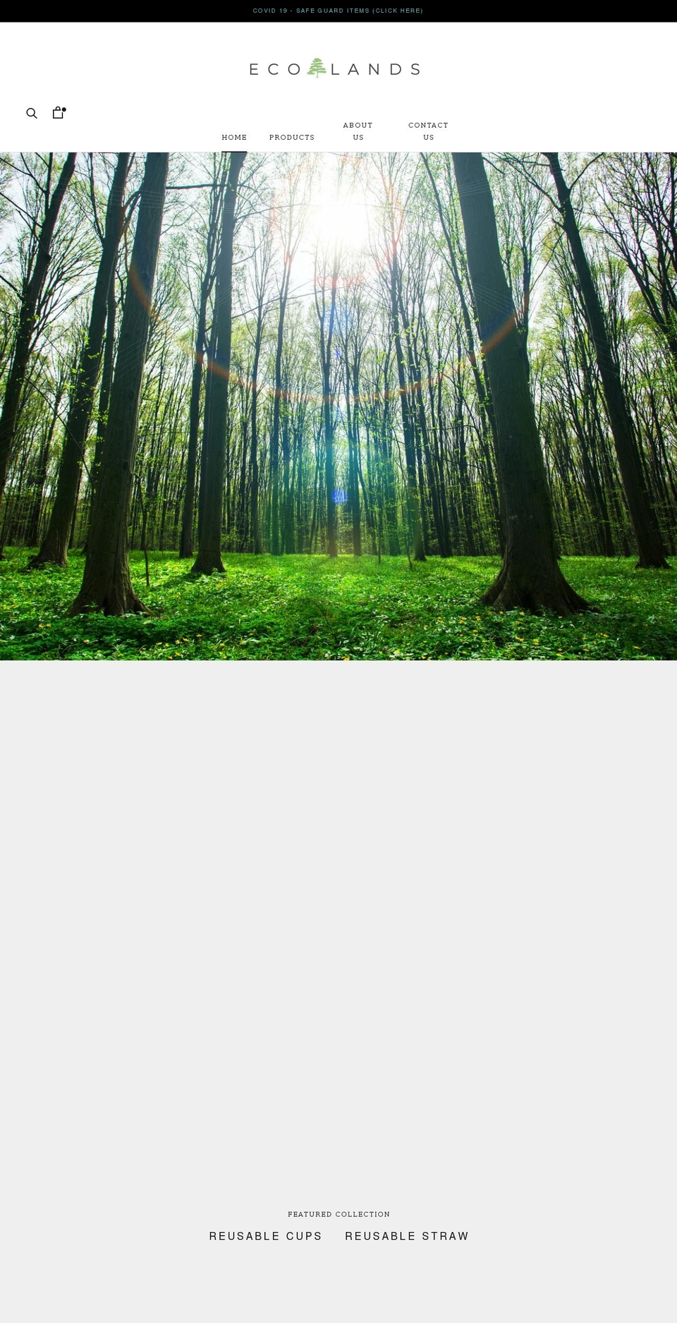 myecolands.com shopify website screenshot