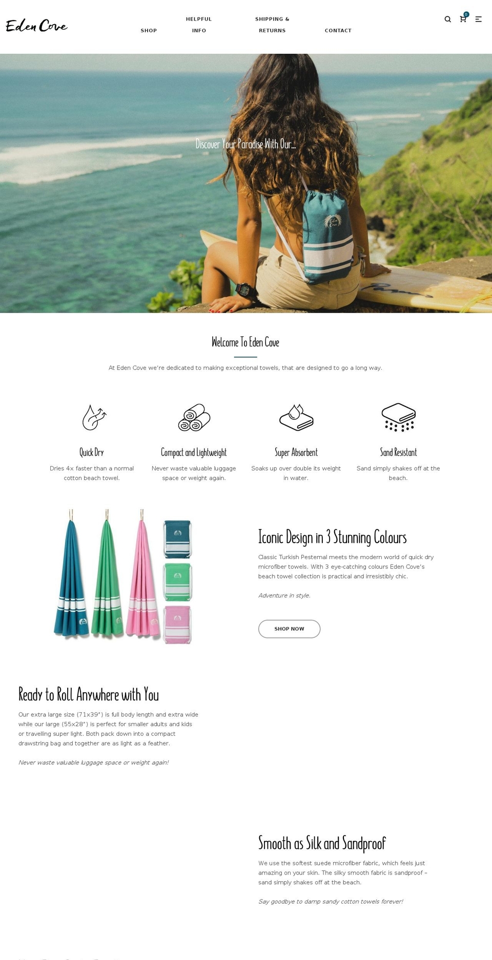 myedencove.com shopify website screenshot