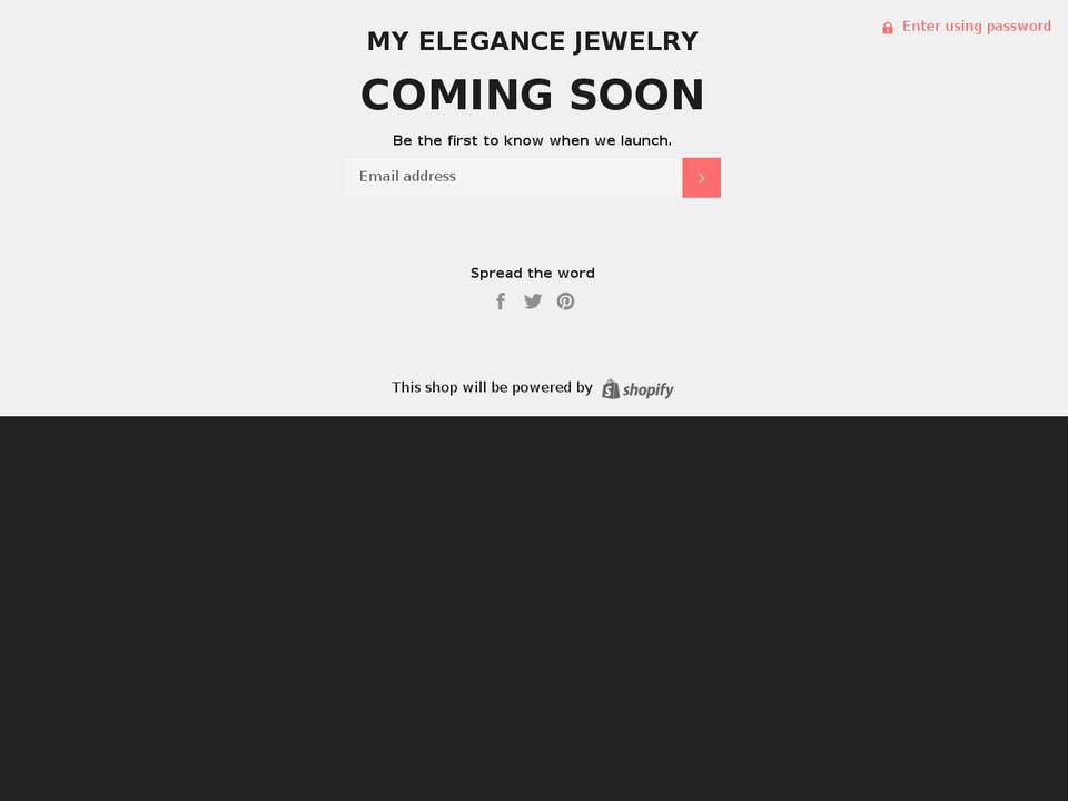 myelegancejewelry.com — Shopify storefront screenshot
