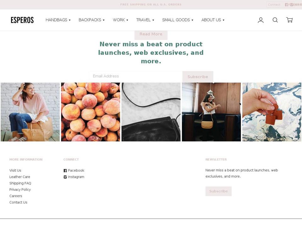 myesperos.com — Shopify storefront screenshot