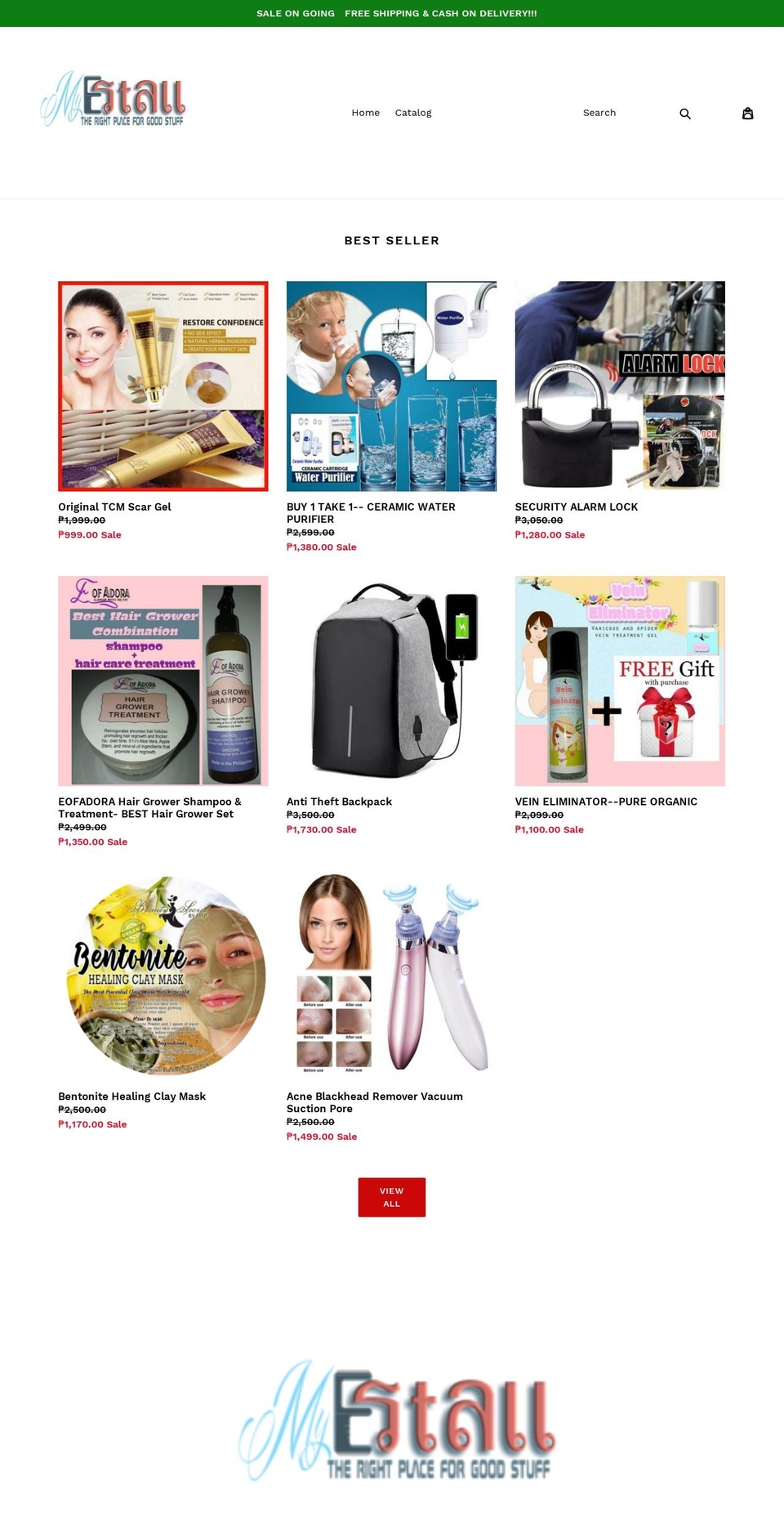 myestall.com — Shopify storefront screenshot