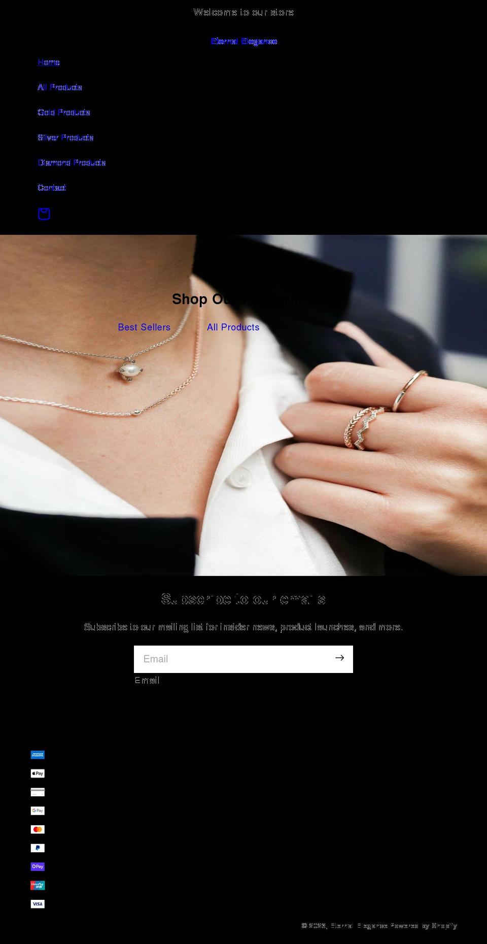 myeternalelegance.com shopify website screenshot