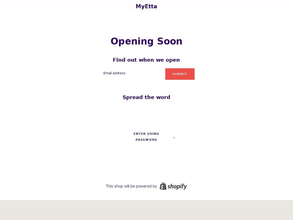 February 2018 Shopify theme site example myetta.com