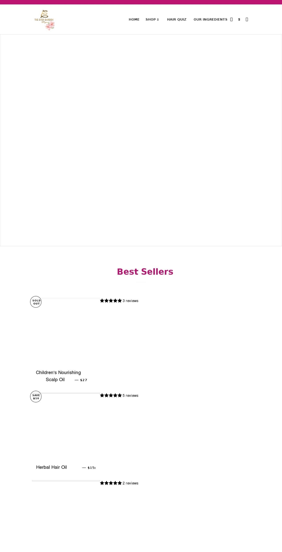 myevergarden.com shopify website screenshot