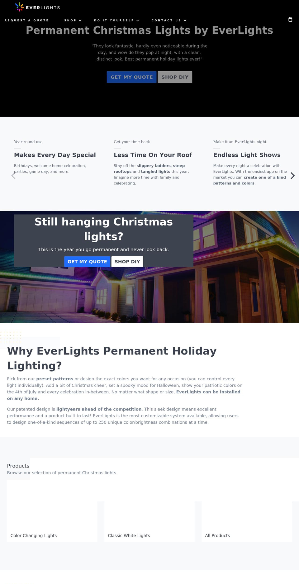 myeverlights.com shopify website screenshot