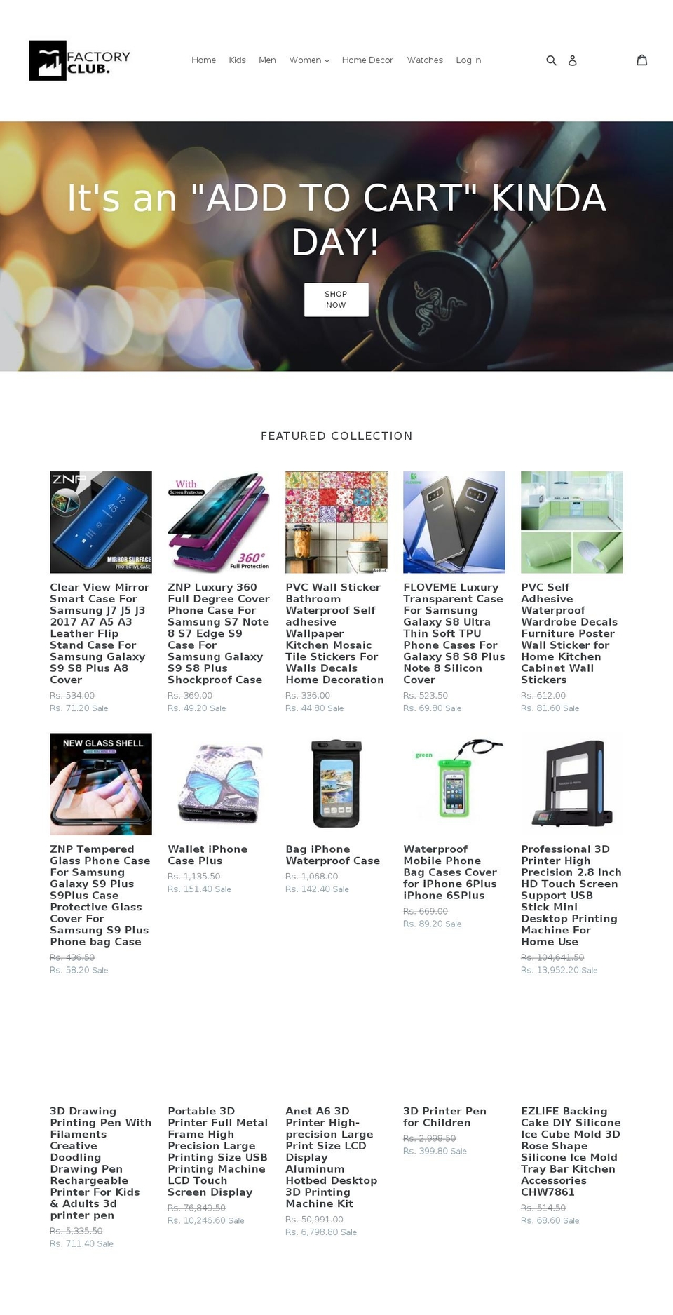 myfactoryclub.com — Shopify storefront screenshot