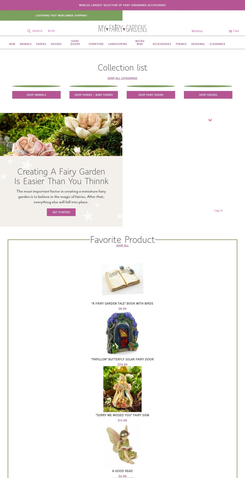 cobblehilltheme Shopify theme site example myfairygardens.com