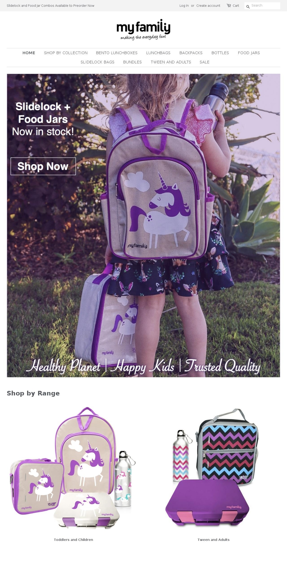 myfamilykidsbrand.com.au shopify website screenshot