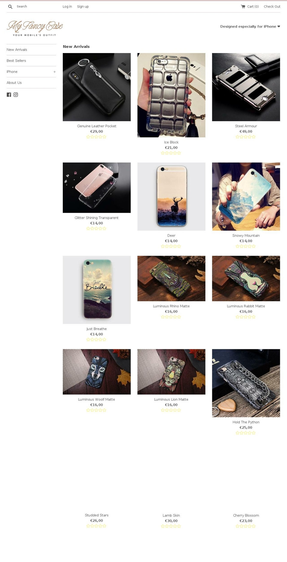 myfancycase.com — Shopify storefront screenshot
