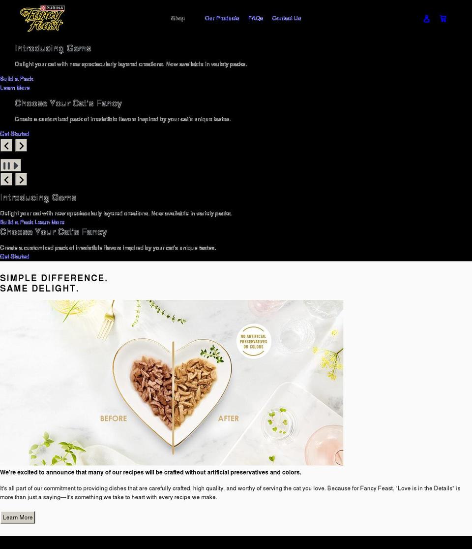 Fancy Shopify theme site example myfancyfeast.com