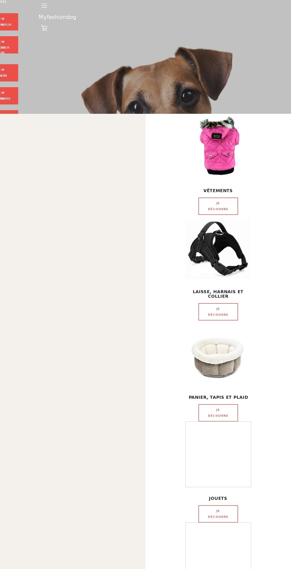 myfashiondog.com — Shopify storefront screenshot
