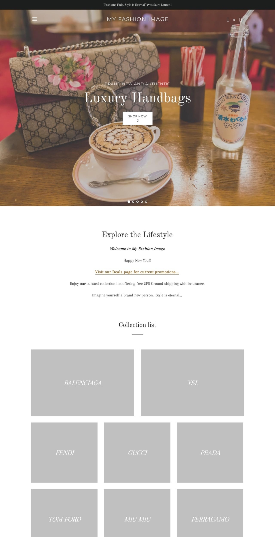 myfashionimage.com — Shopify storefront screenshot