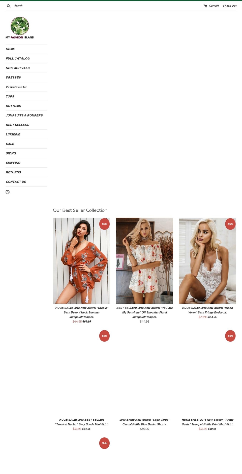myfashionisland.com — Shopify storefront screenshot