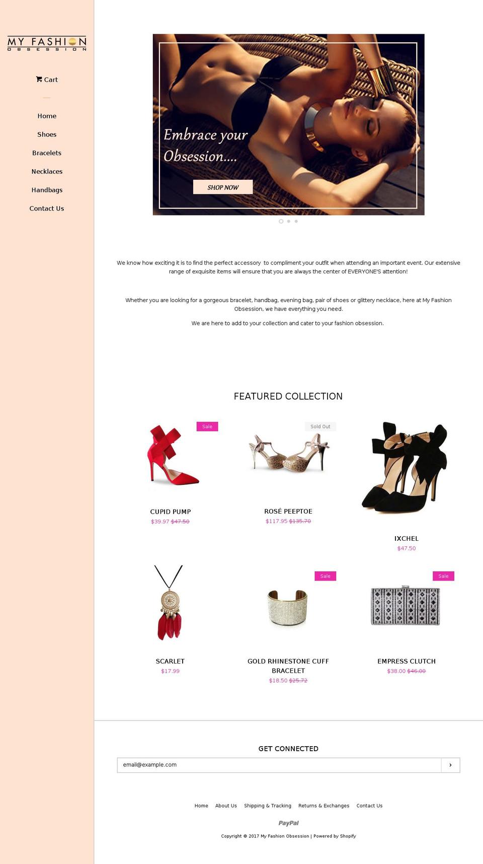 myfashionobsession.com shopify website screenshot