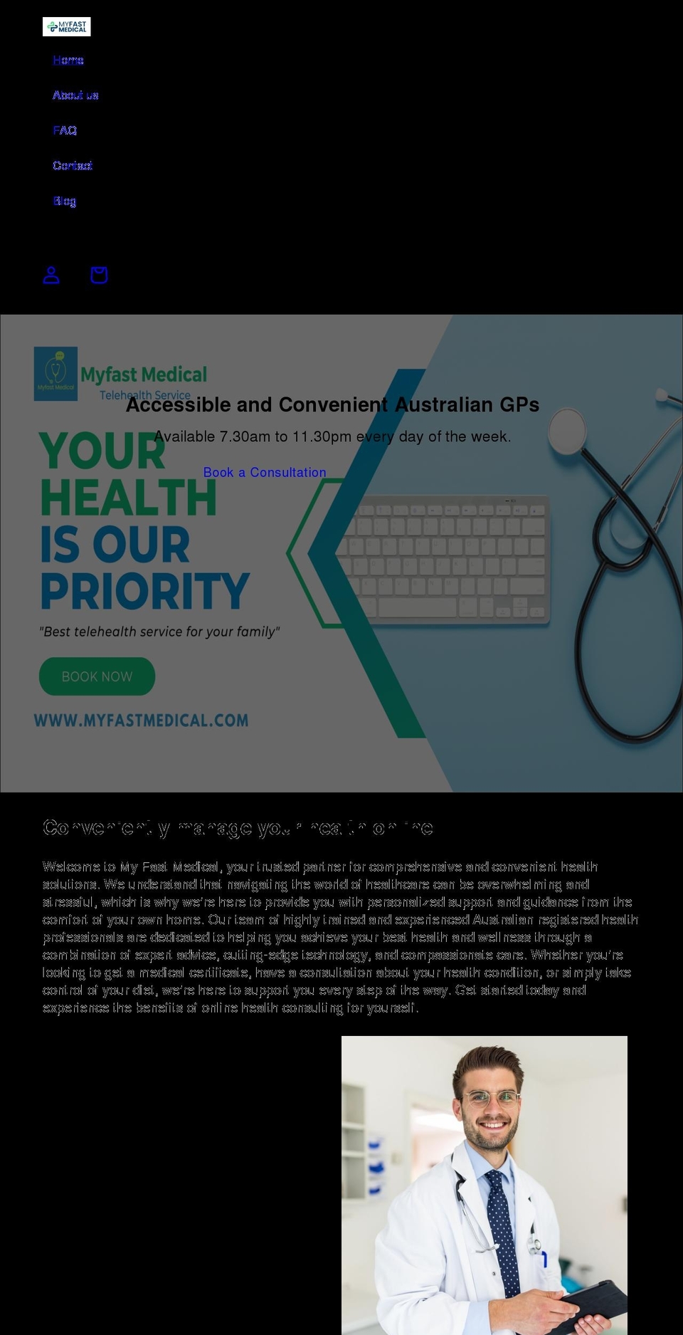 myfastmedical.com shopify website screenshot