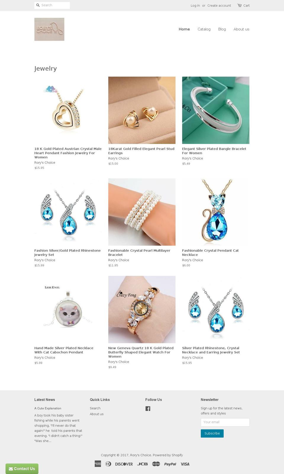 myfavcat.com shopify website screenshot