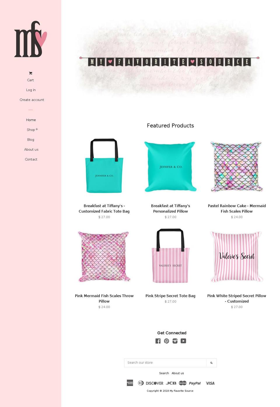 myfavoritesource.com — Shopify storefront screenshot