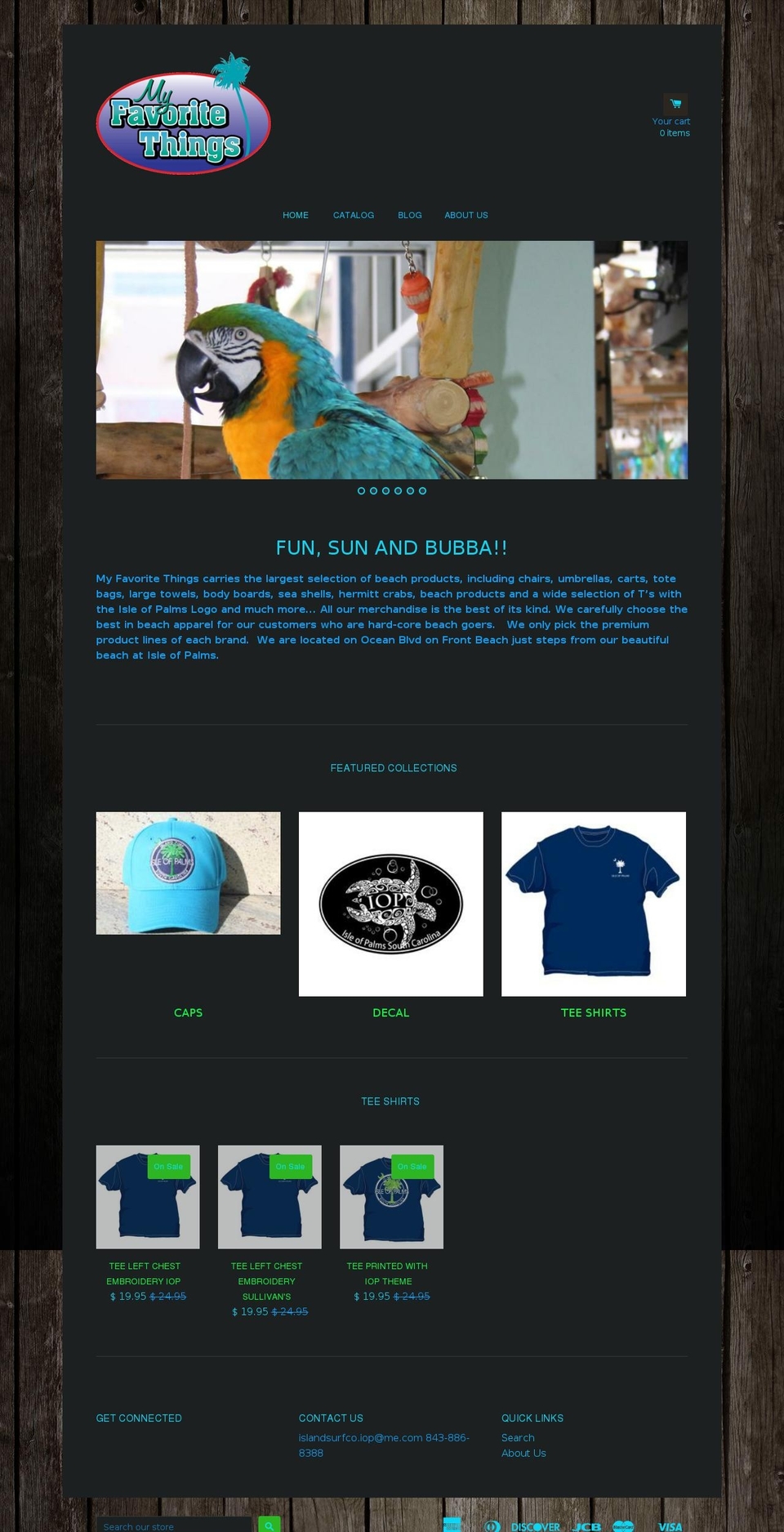 myfavoritethingsiop.com — Shopify storefront screenshot