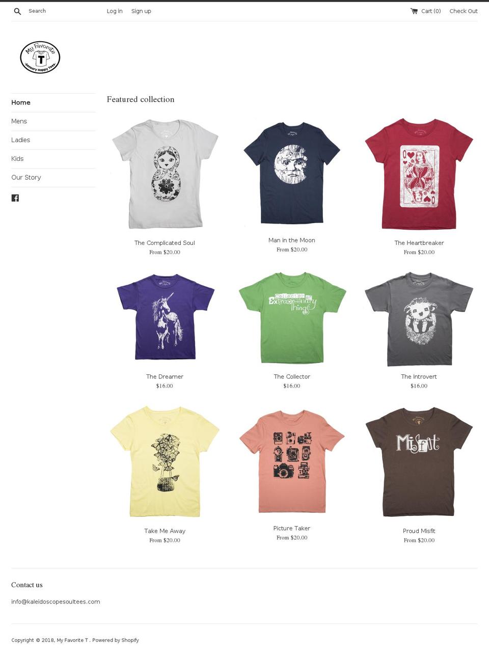myfavtee.com — Shopify storefront screenshot