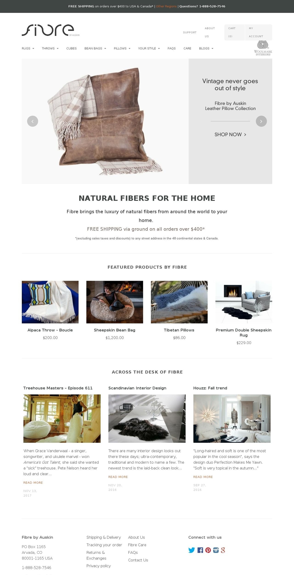 myfibershop.com — Shopify storefront screenshot