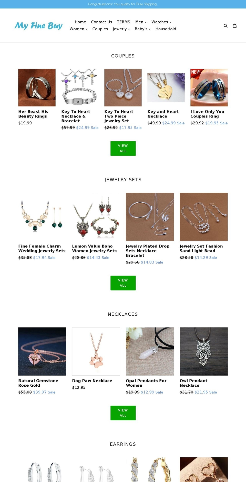 myfinebuy.com — Shopify storefront screenshot