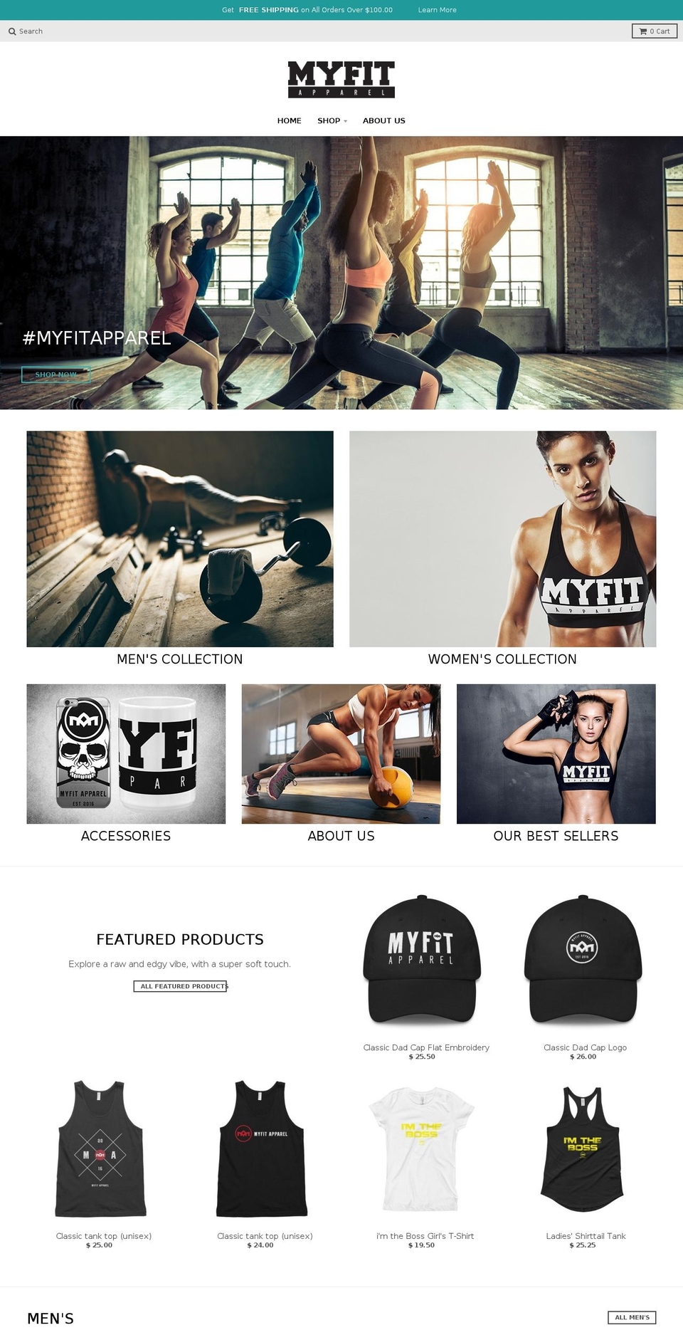 myfitapparel.com shopify website screenshot