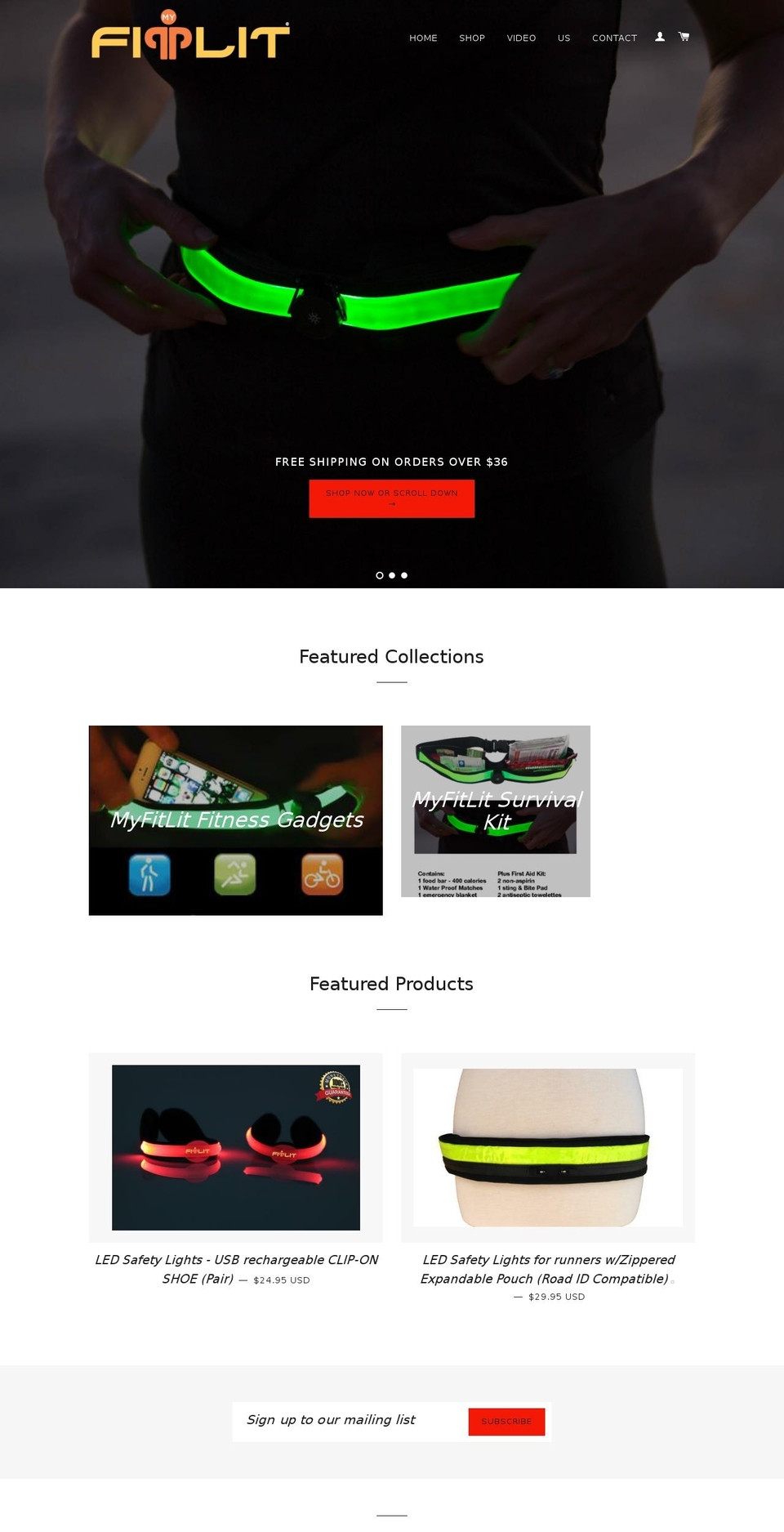 myfitlit.com shopify website screenshot
