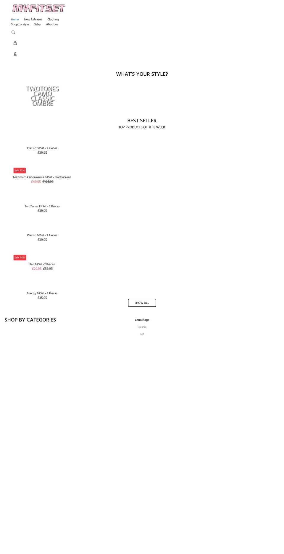 myfitset.com shopify website screenshot