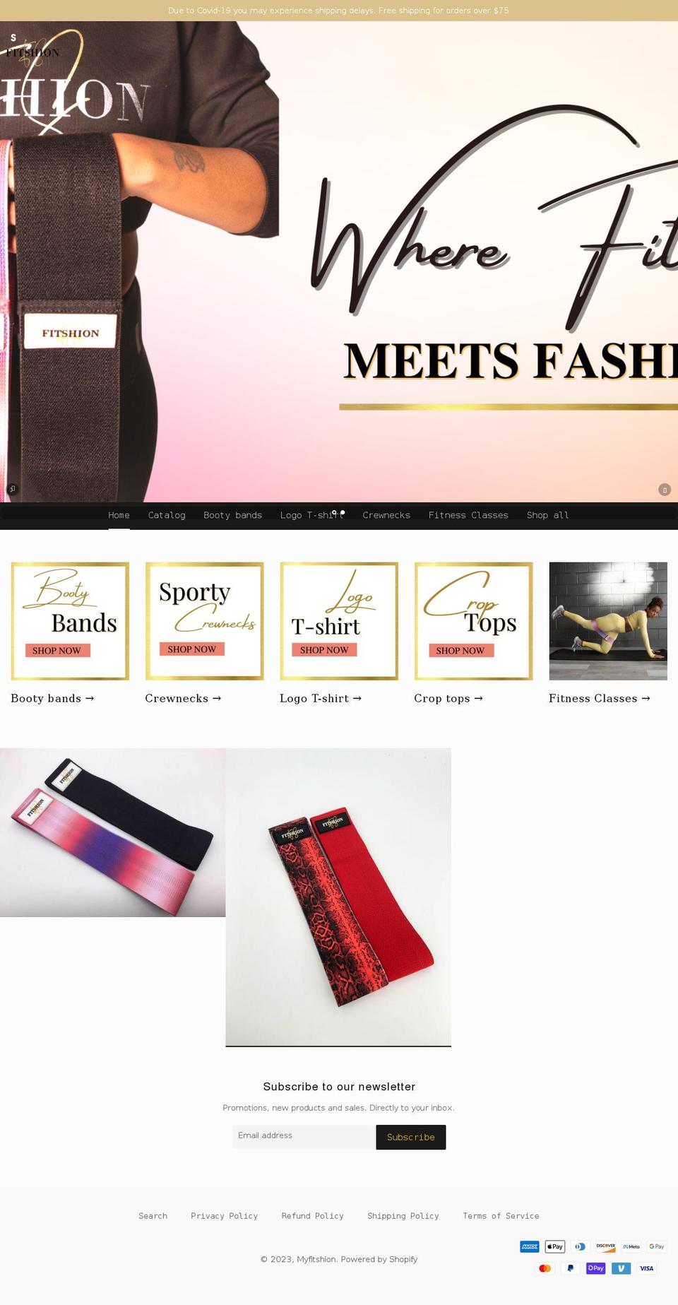 myfitshion.com shopify website screenshot