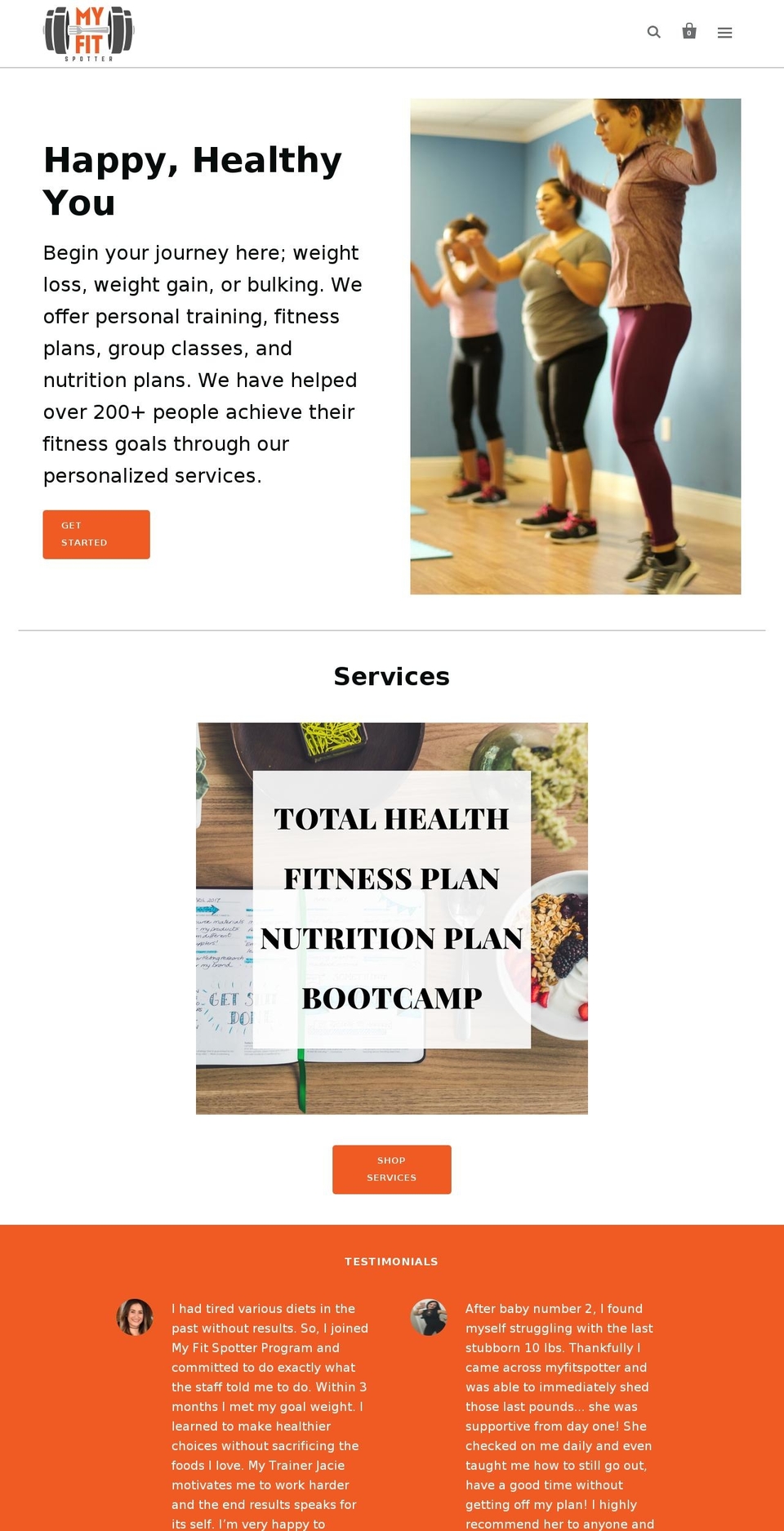 myfitspotter.com — Shopify storefront screenshot