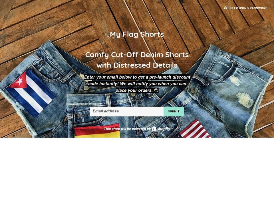 myflagshorts.com — Shopify storefront screenshot