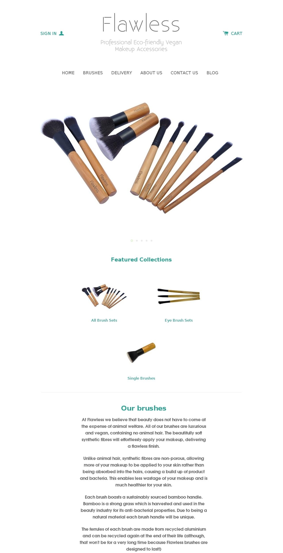 myflawless.co.uk shopify website screenshot