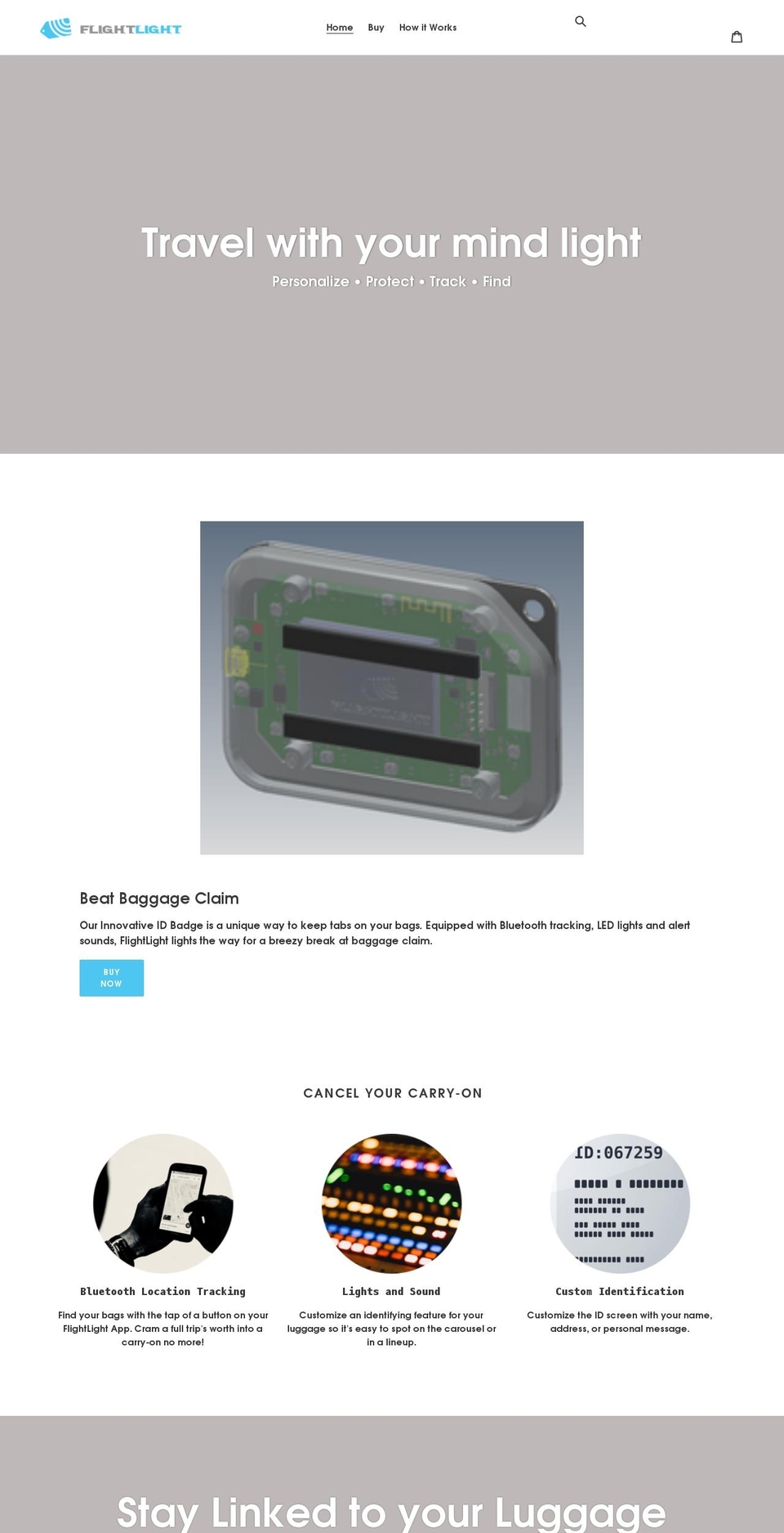 myflightlight.com shopify website screenshot