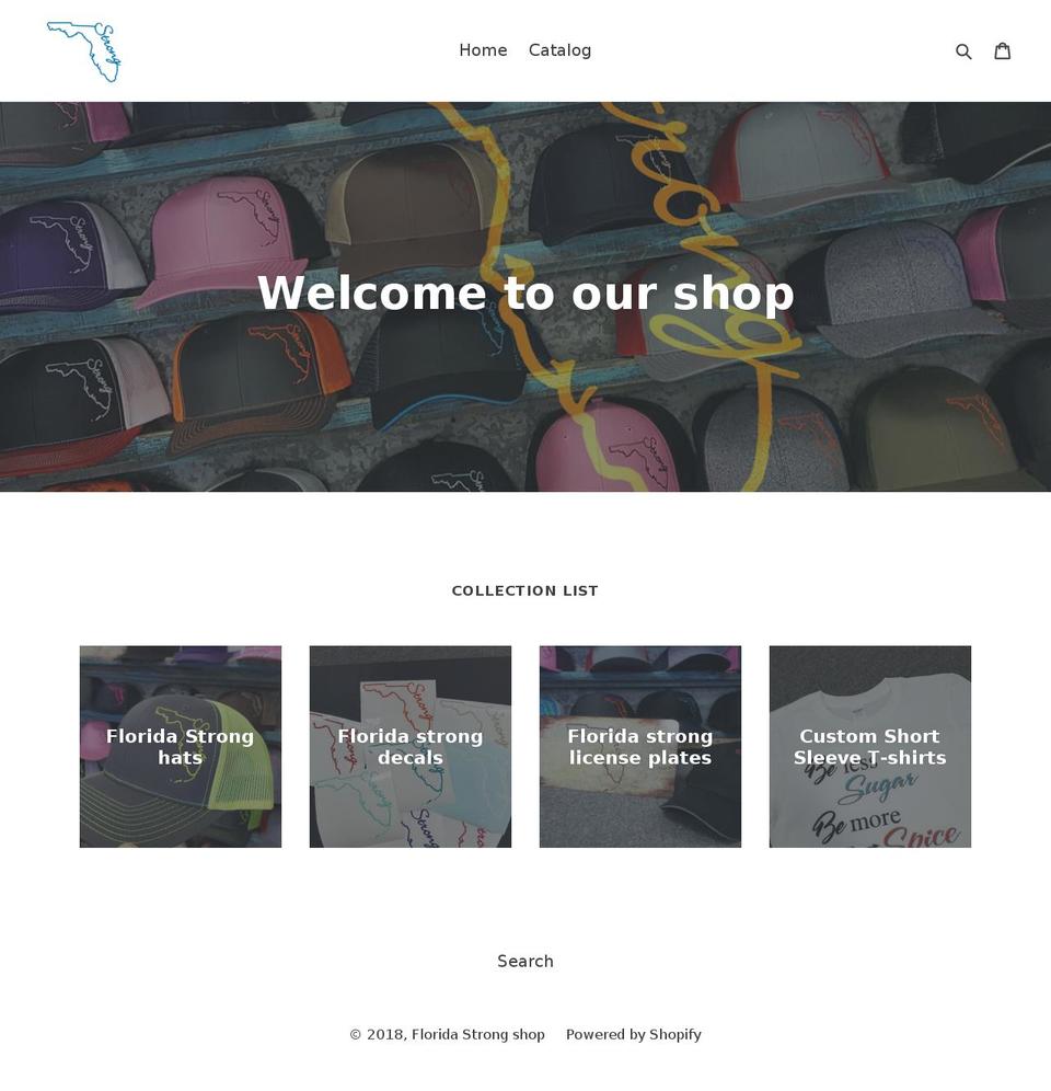 myfloridastrong.net shopify website screenshot