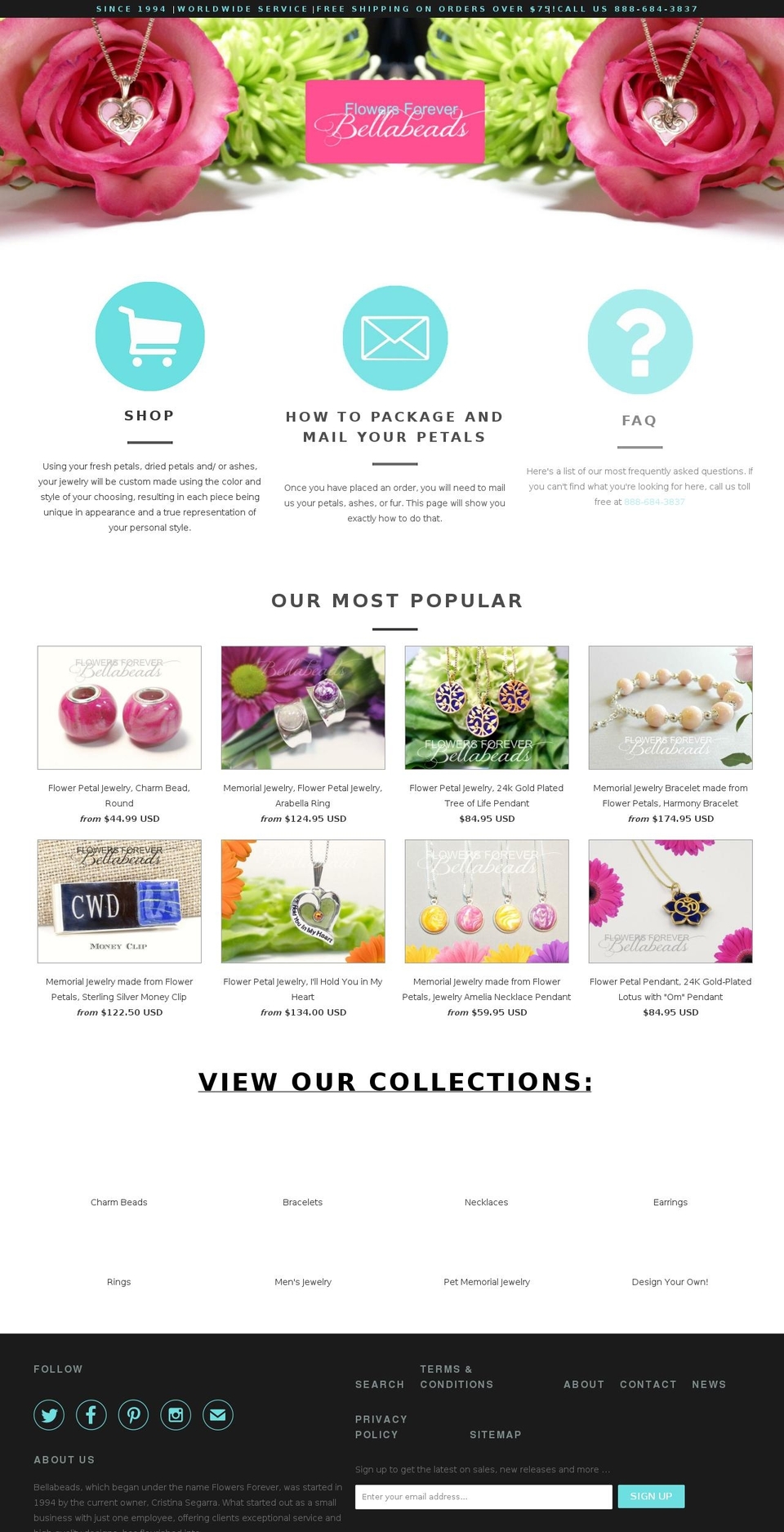 myflowersforever.com shopify website screenshot