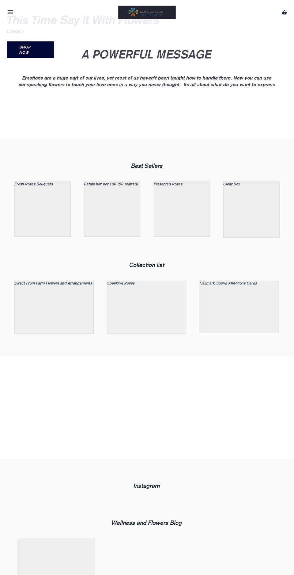 myflowersgrowers.com shopify website screenshot