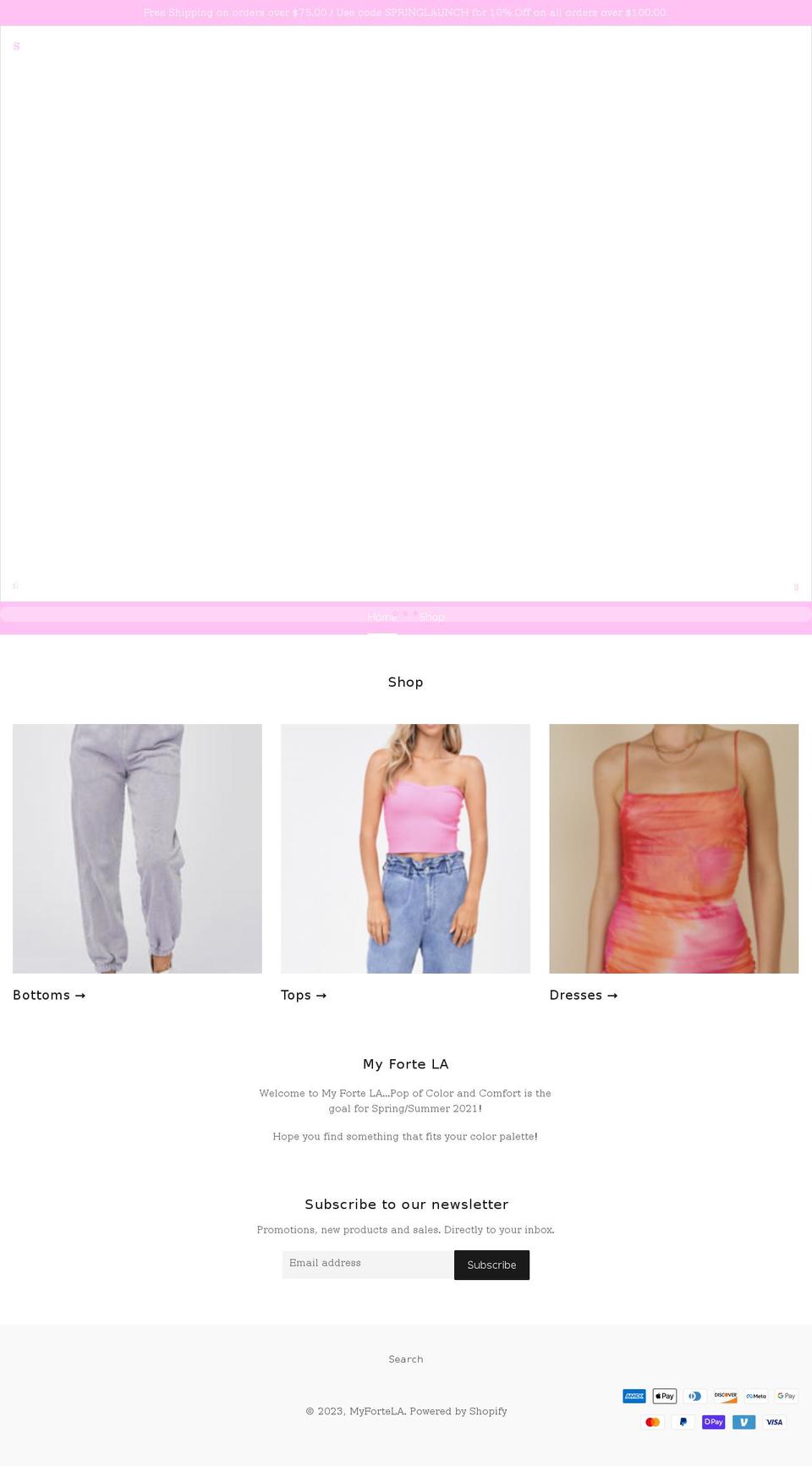 myfortela.com shopify website screenshot