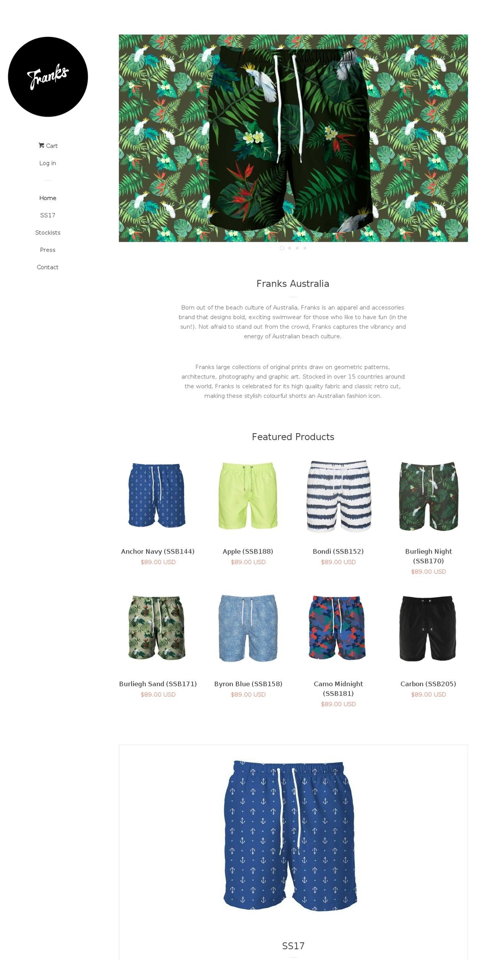 myfranks.com.au shopify website screenshot