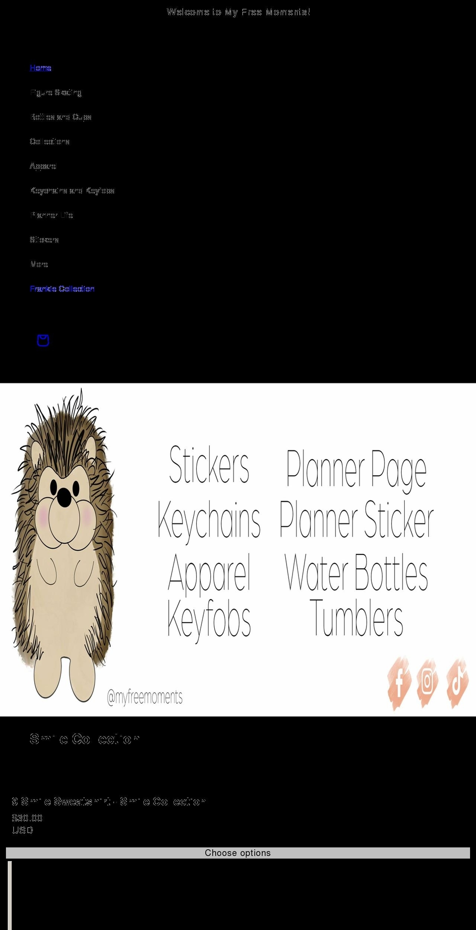 myfreemoments.com shopify website screenshot