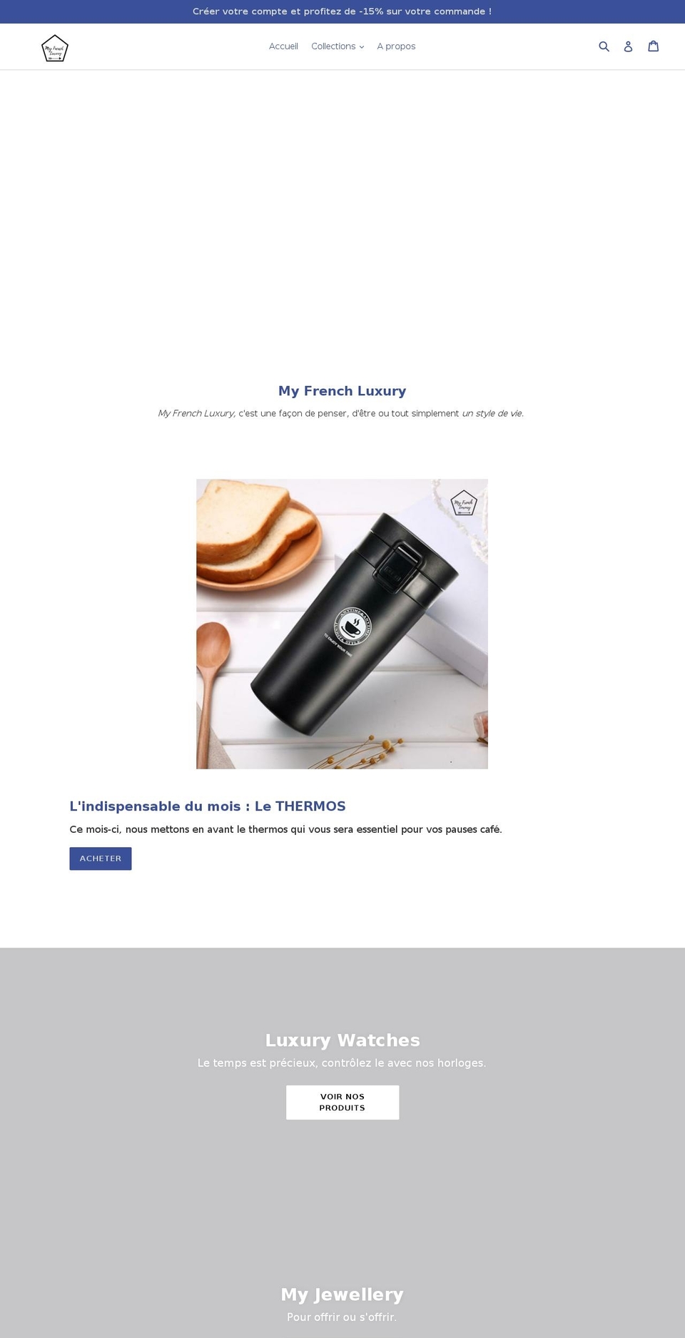 myfrenchluxury.com — Shopify storefront screenshot
