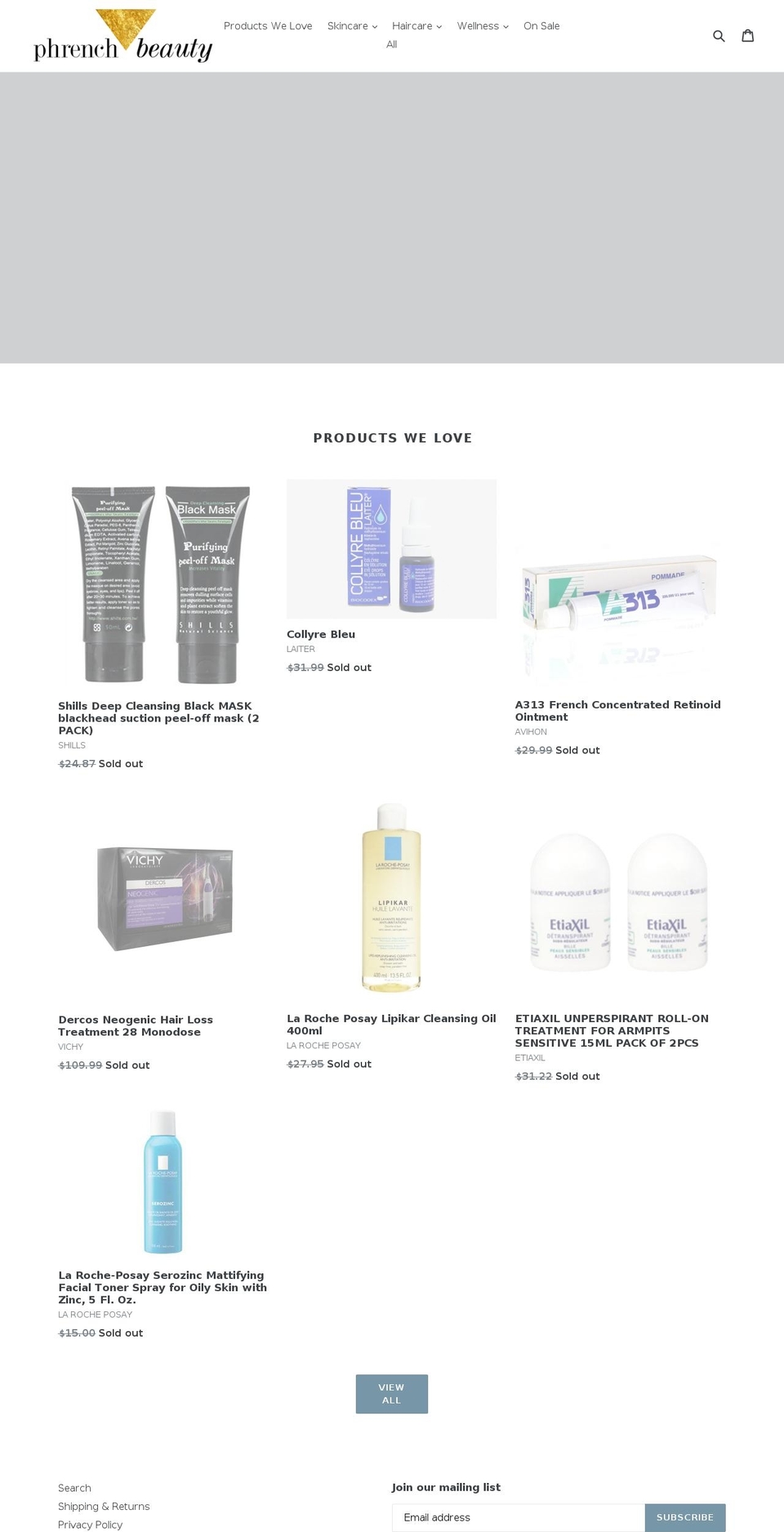 myfrenchpharm.com — Shopify storefront screenshot