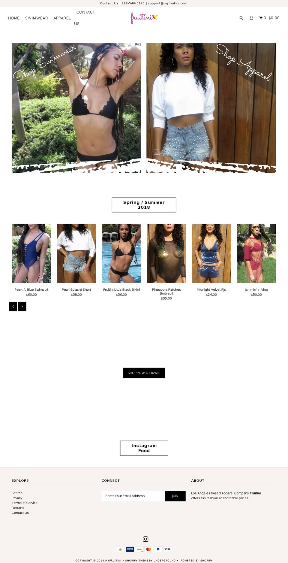 myfruitini.com — Shopify storefront screenshot