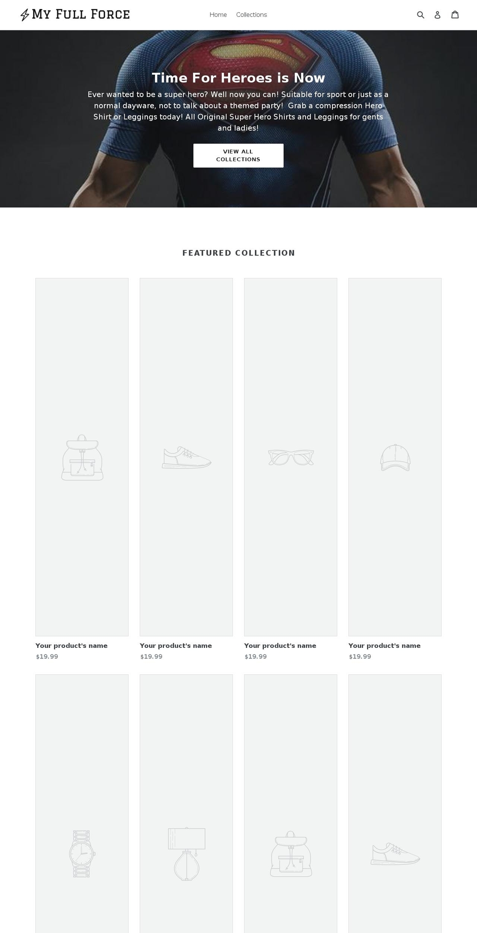 myfullforce.com — Shopify storefront screenshot